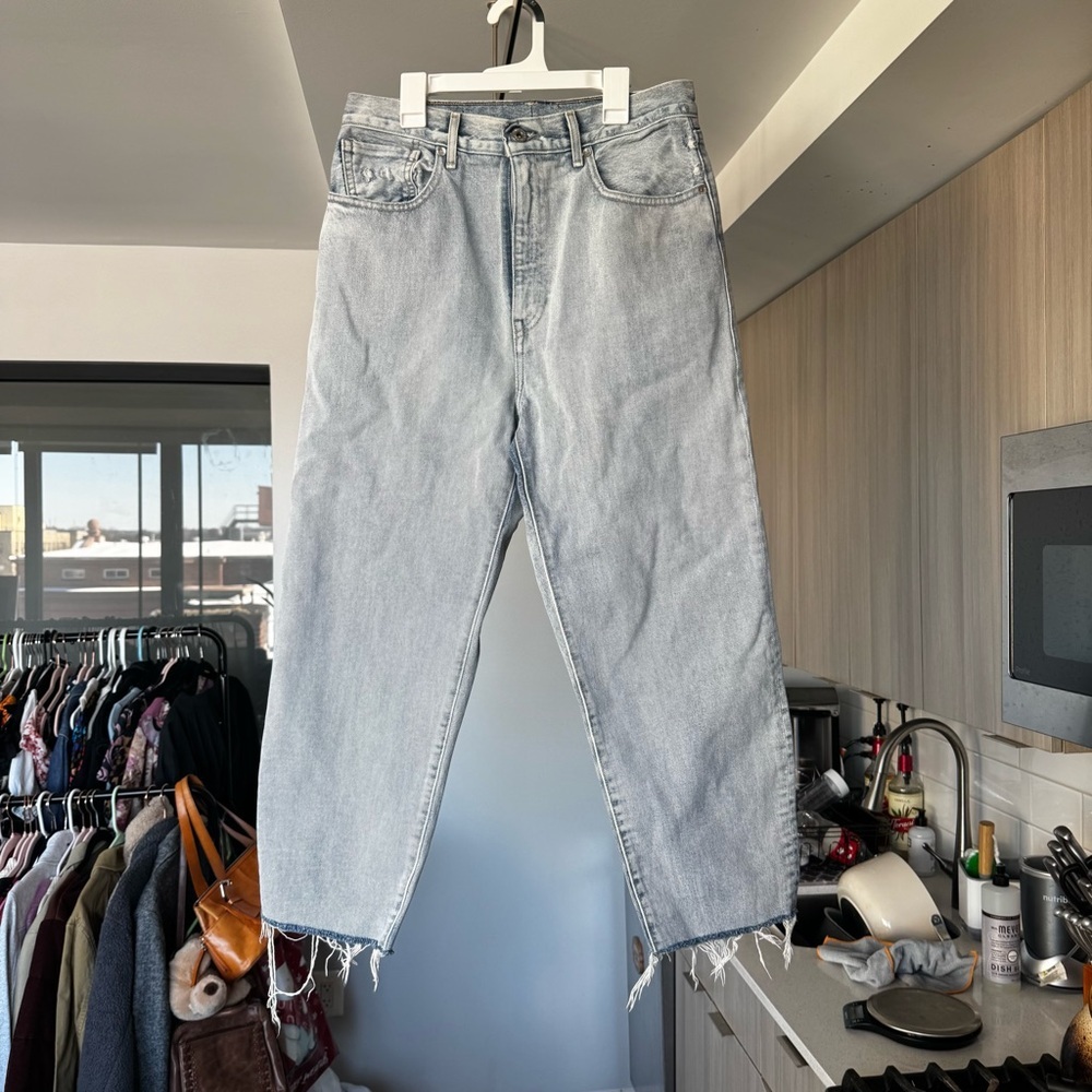 Levi's Premium Barrel Crop Jeans Light Wash 29 - Picture 6 of 16